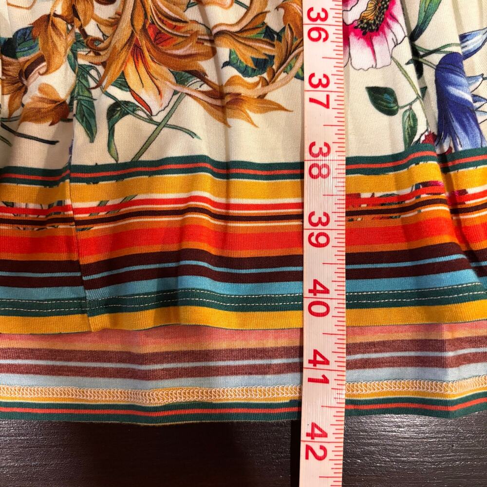 Johnny Was Felix Trapeze Midi Dress XS Boho Eclectic Maximalist - Picture 7 of 7